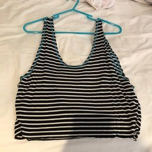 Cut out back crop top LF